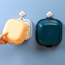 Laden Sie das Bild in den Galerie-Viewer, VENETIO 6-Piece Kitchen Drain Baskets Set: Multifunctional Plastic Double Layered Stackable Food Strainer, Fruit &amp; Vegetable Washing Bowl &amp; More! ➡ K-00003