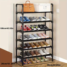 Load image into Gallery viewer, VENETIO 1set 3-8 Layers Shoes Storage Rack, Assembled Floor Standing Shoes Storage Shelf, Removable Multi-layer Shoes Shelf, Suitable For Doorway Corridor Bathroom Living Room School Dorm ➡ SO-00011