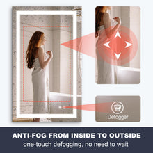 Load image into Gallery viewer, VENETIO 20 to 48 inches Wall Mounted Anti-Fog LED Bathroom Mirror, Available in Canada