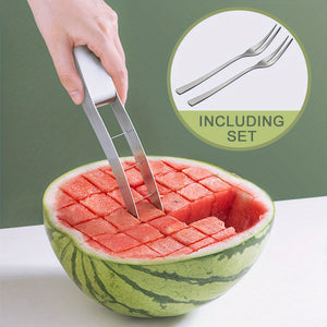 VENETIO Make Watermelon Cutting Fun and Easy with This Stainless Steel Watermelon Cube Cutter! ➡ K-00002