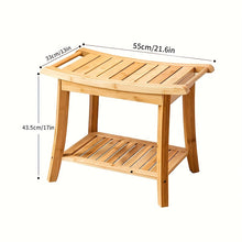 Charger l&#39;image dans la galerie, VENETIO Enhance Your Shower Experience with This Stylish Bamboo Shower Seat Bench! ➡ SO-00036