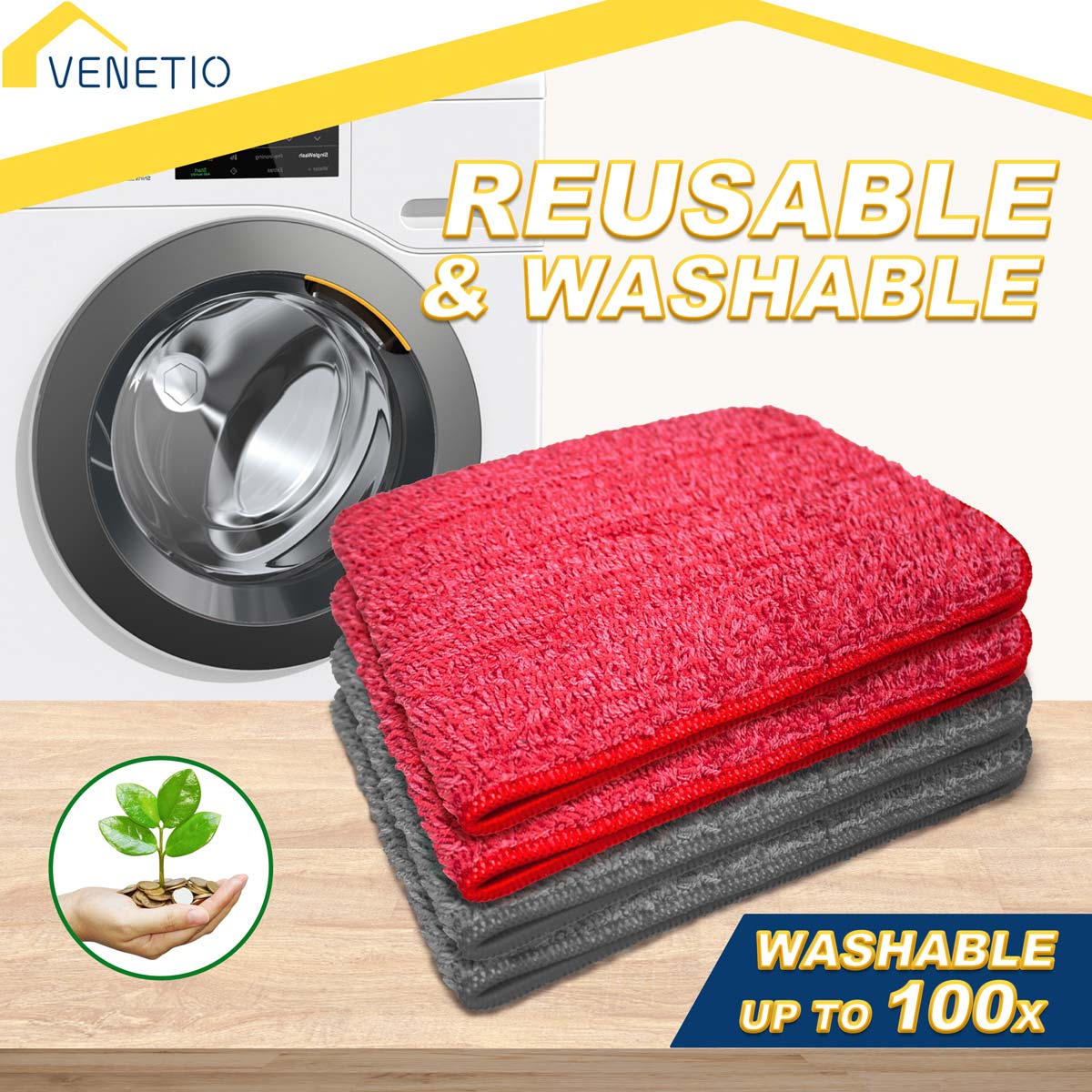 VENETIO Spray Mop Refills - 16.3 Replacement Cleaning Pads – Venetio