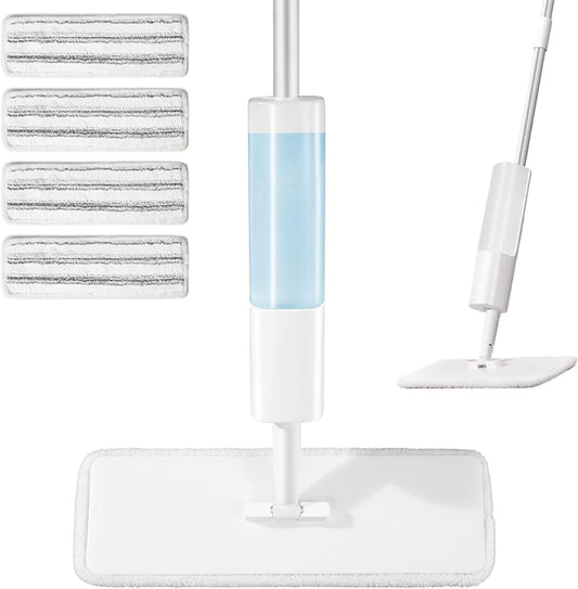 VENETIO ProWipe Microfiber Spray Mop for Floor Cleaning with Reusable Washable Pads Set & Refillable Water Tank