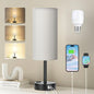 Dimmable Touch Lamp with USB Charging Ports