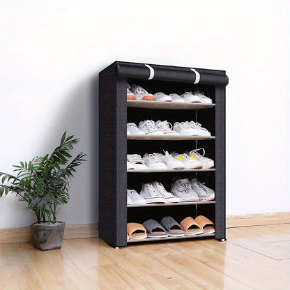 VENETIO 1pc Dustproof 6 Layers Shoe Rack, Simple Multifunctional Assembly Shoe Rack, Portable Shoe Cabinet, Easy To Install ➡ SO-00026