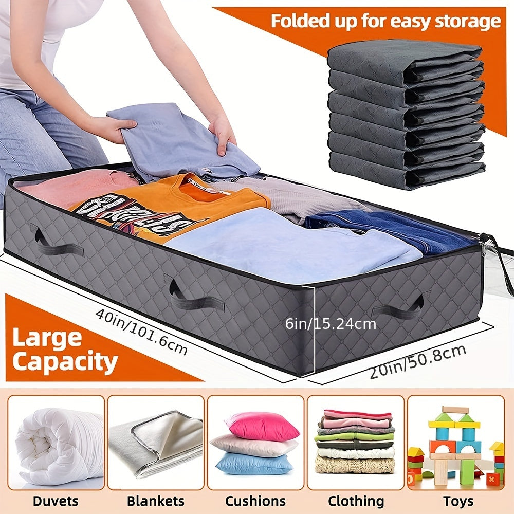 VENETIO Maximize Your Underbed Storage with Our 90L Containers - Perfect for Shoes, Blankets, Toys & More! ➡ SO-00031