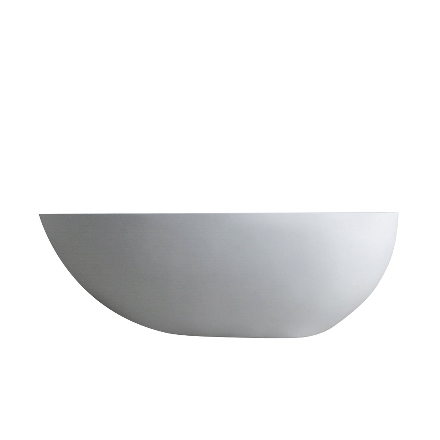 59" Matte White Solid Surface Freestanding Bathtub