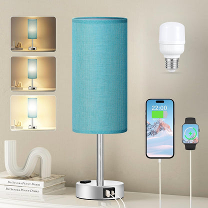 Dimmable Touch Lamp with USB Charging Ports