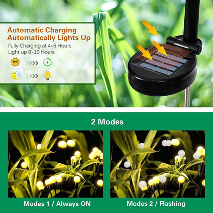 Firefly Solar Garden Lights Outdoor 4 Packs