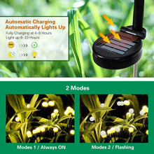 Load image into Gallery viewer, VENETIO Firefly Solar Garden Lights Outdoor - 4 Pack Solar Firefly Lights: Waterproof, 8LED Vibrant Firefly Starburst Swaying Lights. Solar Powered and Perfect for Outdoor Planter Decoration ➡ OD-00010