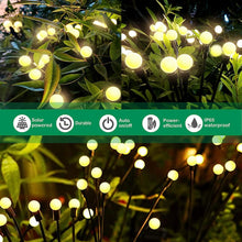 Load image into Gallery viewer, VENETIO Firefly Solar Garden Lights Outdoor: 4 Pack Solar Firefly Lights Waterproof Lights, 8LED Vibrant Firefly Starburst Swaying Lights,Solar Powered Firefly Lights Applicable to Decoration Planter Outdoor ➡ OD-00010