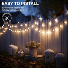 Laden Sie das Bild in den Galerie-Viewer, VENETIO Outdoor String Lights Clips: 26Pcs Heavy Duty Light Hooks with Waterproof Adhesive Strips - Clear Cord Holders for Hanging Christmas Lighting. Perfect for Outdoor Use ➡ OD-00016