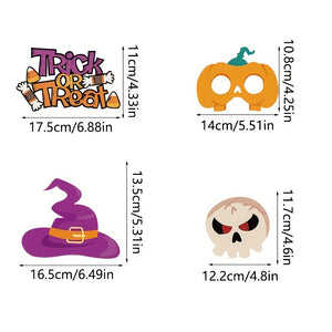VENETIO Halloween Themed Funny Pumpkin Bat Boo Paper Photo Props – Set of 21, Perfect for Halloween Decorations, Teenager Fun, and Unique Party Moments ➡ OD-00023