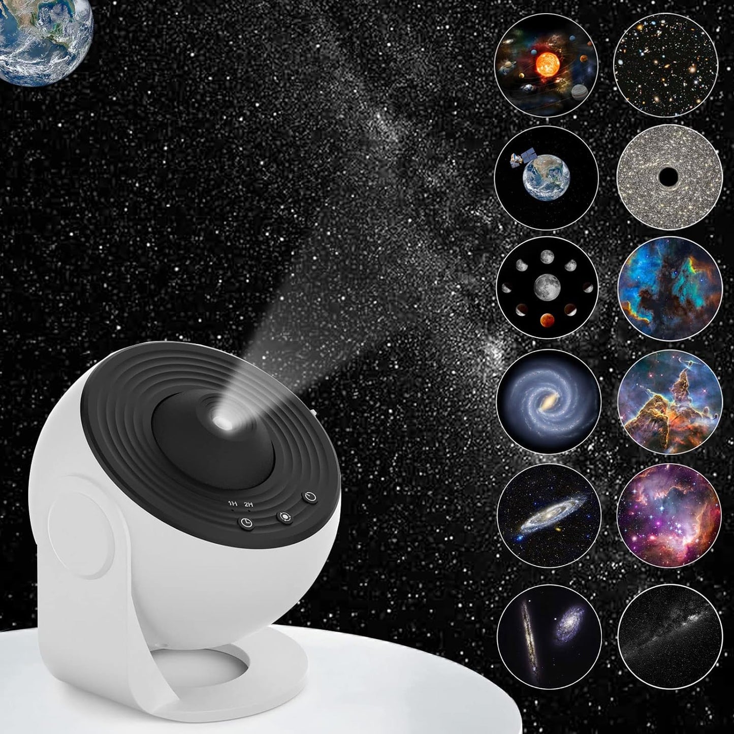 Galaxy Projector Starry Sky Night Light 12-in-1