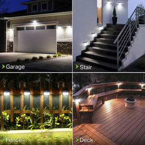 VENETIO Solar Lights Outdoor - 126 LED Wireless Motion Sensor Lights with 3 Modes, IP65 Waterproof Security Lights. Ultra-Bright Wall Lights for Deck, Patio, Fence, and Garage ➡ OD-00014