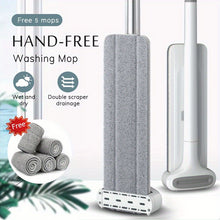 Load image into Gallery viewer, VENETIO Hand-Free Flat Mop &amp; 5-Piece Mop Cloth Set for Quick and Easy Home Cleaning! ➡ CS-00009