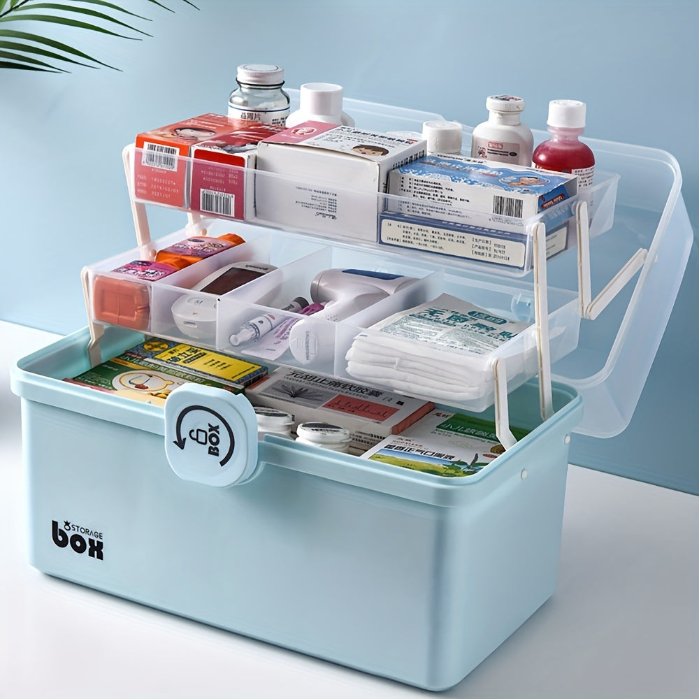 Organize Your Medicine with This Portable Multi-Layer Storage Box - Perfect for Elderly & Children! ➡ SO-00029