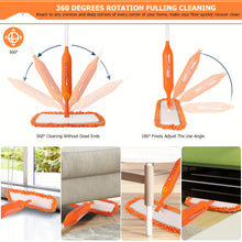 Load image into Gallery viewer, VENETIO 1-Set 360° Spin Dry Microfiber Spray Mop with Reusable Washable Pads for Kitchen, Wood, Tile, Vinyl, and Ceramic Floors ➡ CS-00010