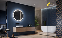 Load image into Gallery viewer, VENETIO 28&#39;&#39; 32&#39;&#39; Round LED Bathroom Vanity Mirror for Wall, Available in Canada