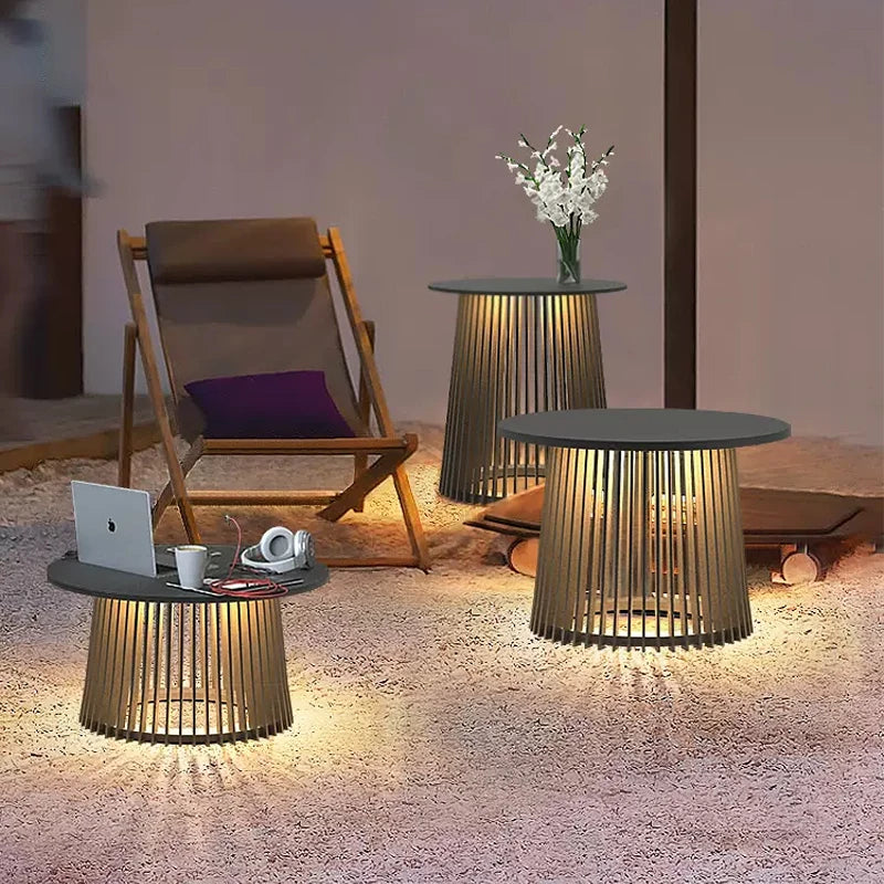 Thickened Stainless Steel Multifunctional Garden Solar Table Lamp – Venetio