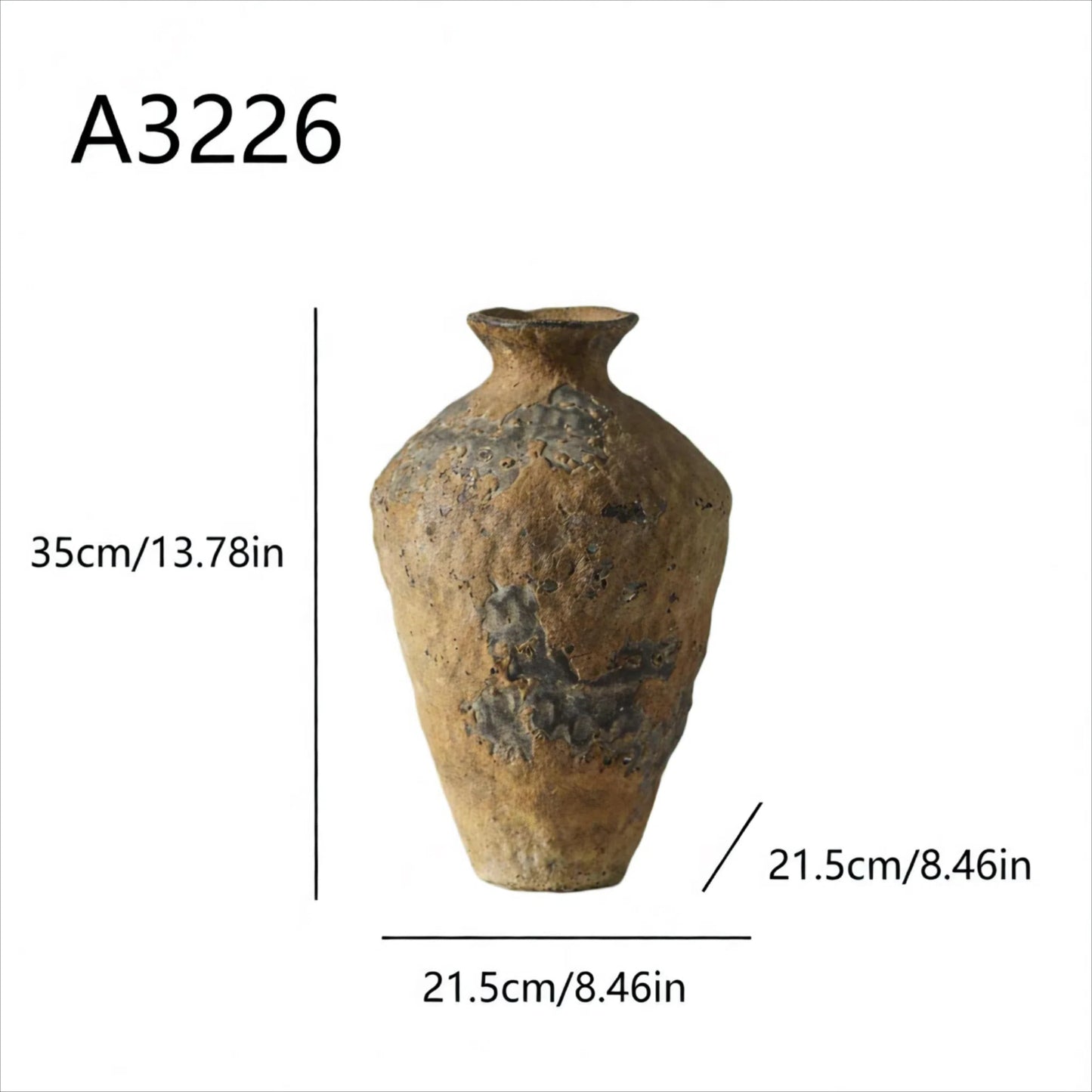 Minimalist Aged Metal Vases Hand-Oxidized Magnesium Sculptures (4 Styles) ✦Japandi Floor & Tabletop Statement