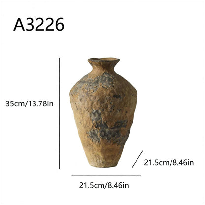 Minimalist Aged Metal Vases Hand-Oxidized Magnesium Sculptures (4 Styles) ✦Japandi Floor & Tabletop Statement