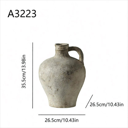 Minimalist Aged Metal Vases Hand-Oxidized Magnesium Sculptures (4 Styles) ✦Japandi Floor & Tabletop Statement