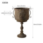 Antique Iron Floor Vase – Rustic Farmhouse Decor
