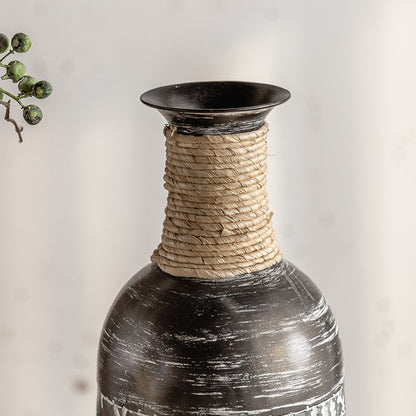 Extra Large Distressed Floor Vase Set – Iron Wabi-Sabi Statement Pieces (9 Styles) ✦ Industrial Farmhouse Sculpture