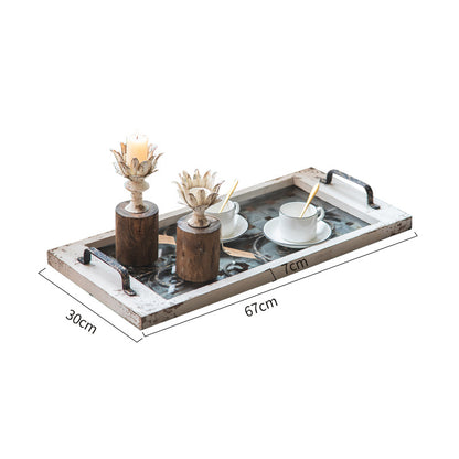 Rustic Farmhouse Serving Tray for Tea/Coffee Bar