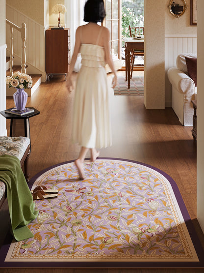 Flonila French Style Entryway Rug – Non-Slip Leather Doormat for Front Door, Hallway & Home Decor, Durable Anti-Skid Floor Mat