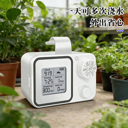 LCD Automatic Garden Watering Timer with Adjustable Irrigation Kits