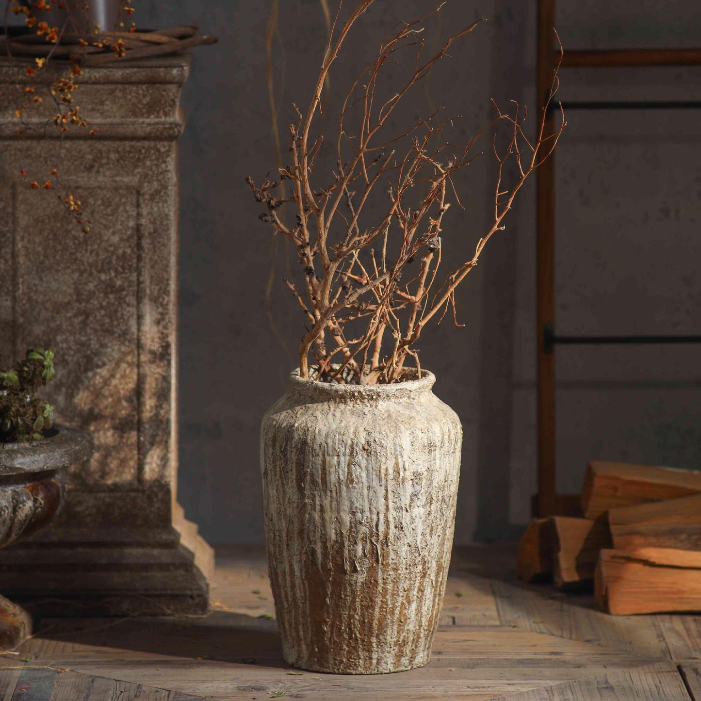 Minimalist Aged Metal Vases Hand-Oxidized Magnesium Sculptures (4 Styles) ✦Japandi Floor & Tabletop Statement