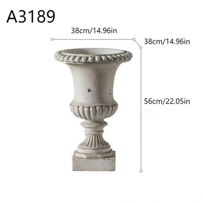 Antique Gold Rust Metal Vase – Farmhouse Table Centerpiece