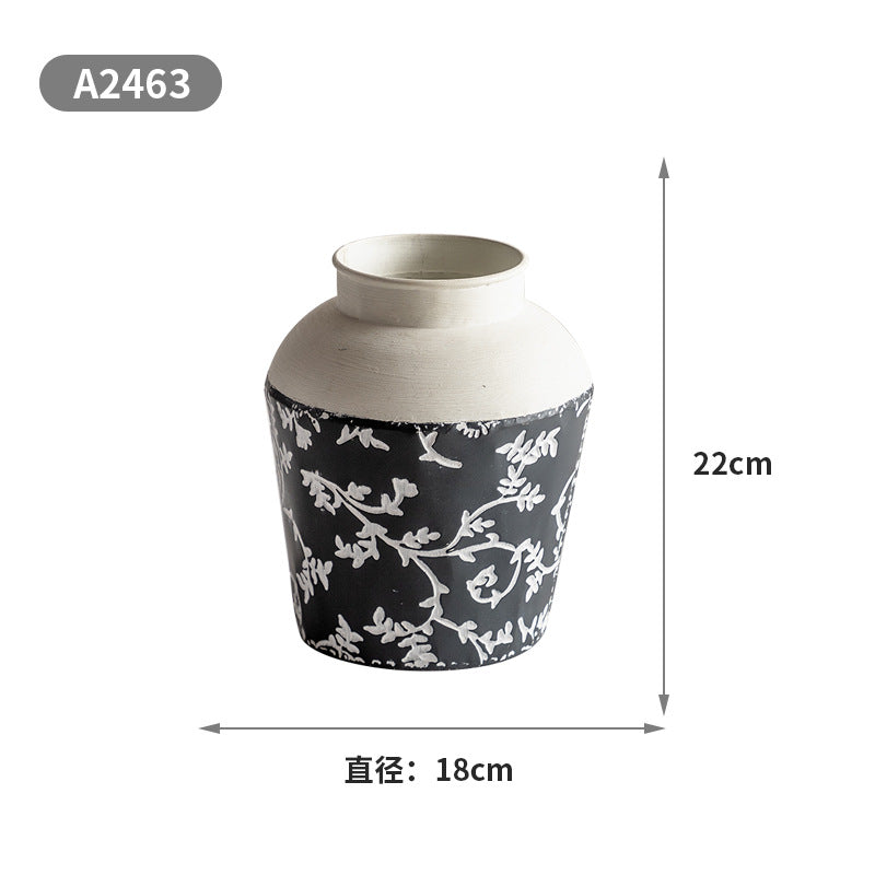 Extra Large Distressed Floor Vase Set – Iron Wabi-Sabi Statement Pieces (9 Styles) ✦ Industrial Farmhouse Sculpture