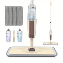 Laden Sie das Bild in den Galerie-Viewer, VENETIO CleanPro+ Spray Mop Set - Revolutionize Home Cleaning with Reusable Microfiber Pads &amp; Rotating Mop for Efficient Floor Care ➡ CS-00008