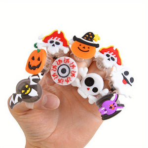 VENETIO LED Light Halloween Ring - Luminous Pumpkin Ghost Skull Ring, Ideal Children's Gift for Halloween Party, Home Decoration, and Horror Props Supplies ➡ OD-00021