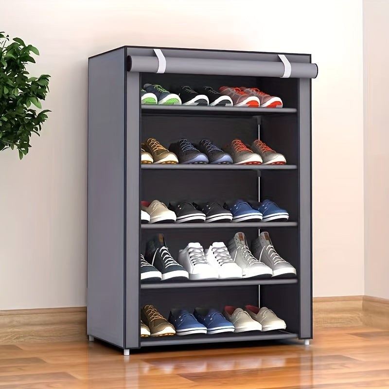 VENETIO 1pc Dustproof 6 Layers Shoe Rack, Simple Multifunctional Assembly Shoe Rack, Portable Shoe Cabinet, Easy To Install ➡ SO-00026