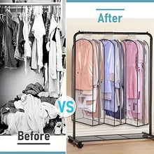 Load image into Gallery viewer, VENETIO 3pcs Transparent Clothes Dust Cover - Hanging Garment Bag for Dresses, Coats, and Suits - Thickened Wardrobe Dustproof Storage Bag ➡ SO-00047
