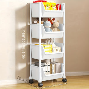 VENETIO Upgrade Your Home Storage with this Multi-Purpose Trolley Shelf - Perfect for Bathroom, Living Room & More! ➡ SO-00021