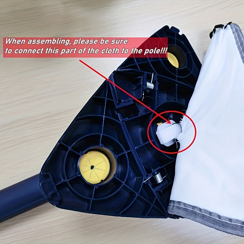 VENETIO Telescopic Triangle Mop 360° Rotatable Spin Cleaning Mop Adjustable Squeeze Wet And Dry Dual Use Water Absorption Home Floor Tool ➡ CS-00003