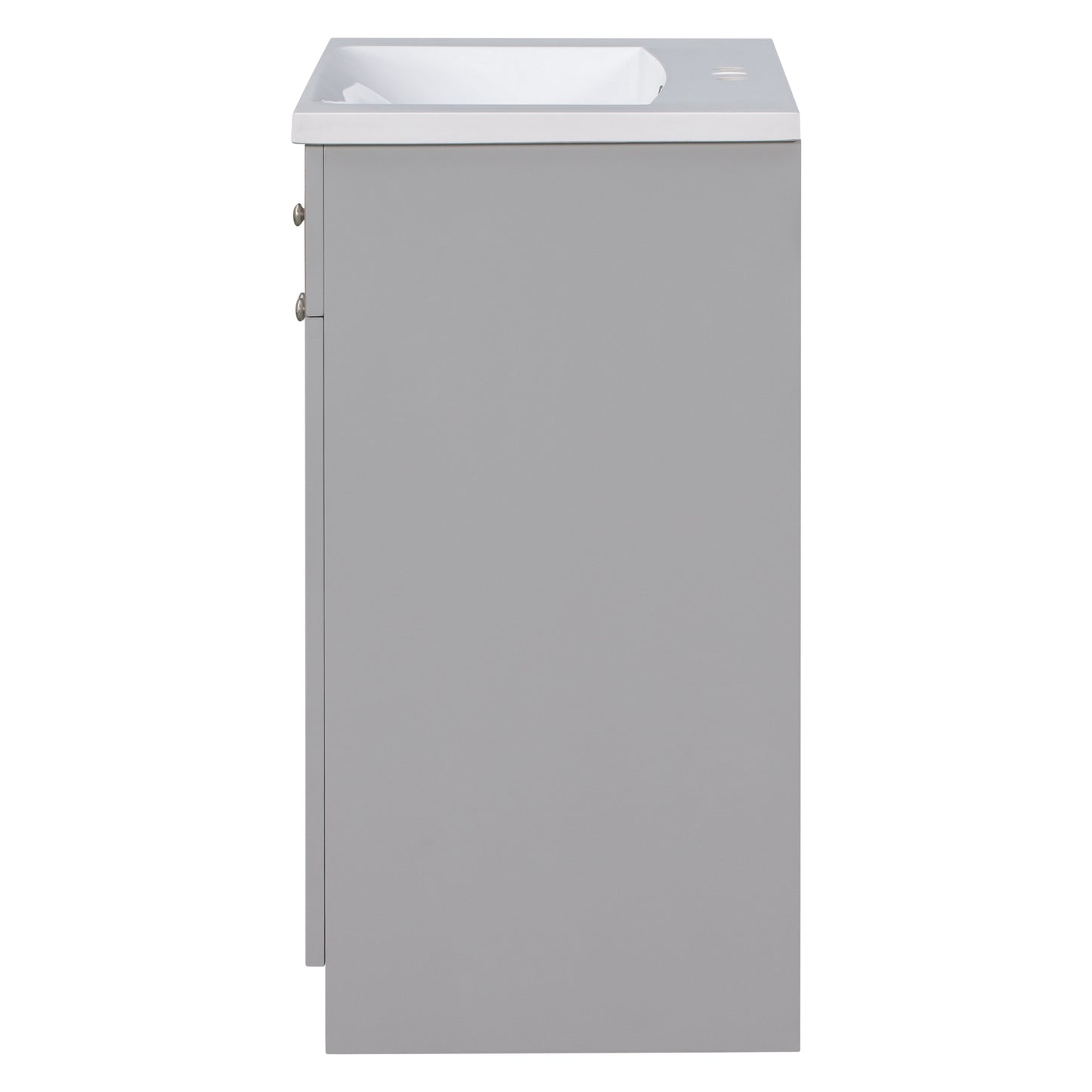 30" Grey Bathroom Vanity with Single Sink Freestanding Combo Cabinet