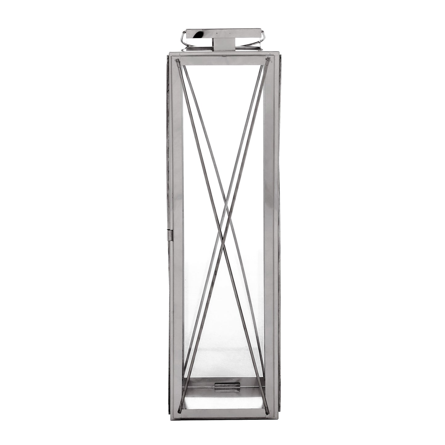 Diamond Square Stainless Steel Lantern