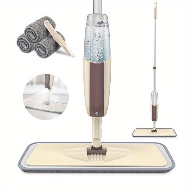 VENETIO Revolutionize Your Home Cleaning with the Spray Mop Broom Set - Reusable Microfiber Pads & Rotating Mop! ➡ CS-00008