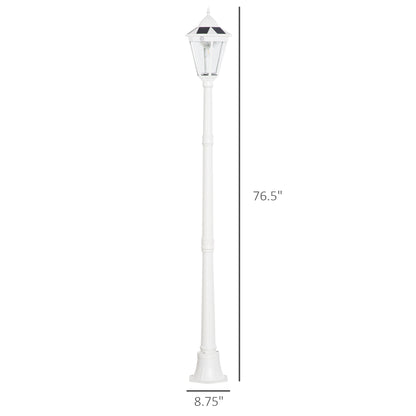 77" Solar Lamp Post Light, Waterproof Aluminum