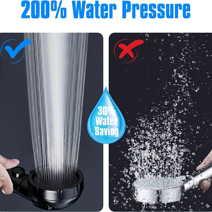 VENETIO Upgrade Your Shower Experience: 8 High Pressure Rainfall Shower Head Combo with 3+1 Mode Handheld, 11 Telescopic Arm, Adjustable Bracket & 60 Hose! ➡ BF-00002