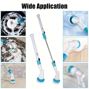 VENETIO Wireless Multifunctional Electric Cleaning Brush - Handheld Long Handle, Telescopic Design, Ideal for Bathroom & Floor Cleaning ➡ CS-00025