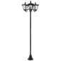 72" Solar Lamp Post Triple-Head Street Light