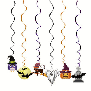 VENETIO Halloween Party Decorations Set – Happy Birthday Banner, Paper Flags, Confetti, Garland, Honeycomb Ball, Streamers. Ideal for Halloween Party, Home Decor, Room Decor, and More ➡ OD-00022