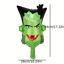 Cargar imagen en el visor de la galería, VENETIO Halloween Foil Balloons – Set of 10, Perfect for Carnival and Cartoon-Themed Parties, Featuring Pumpkin, Bat, Skeleton, and Ghost Designs ➡ OD-00019